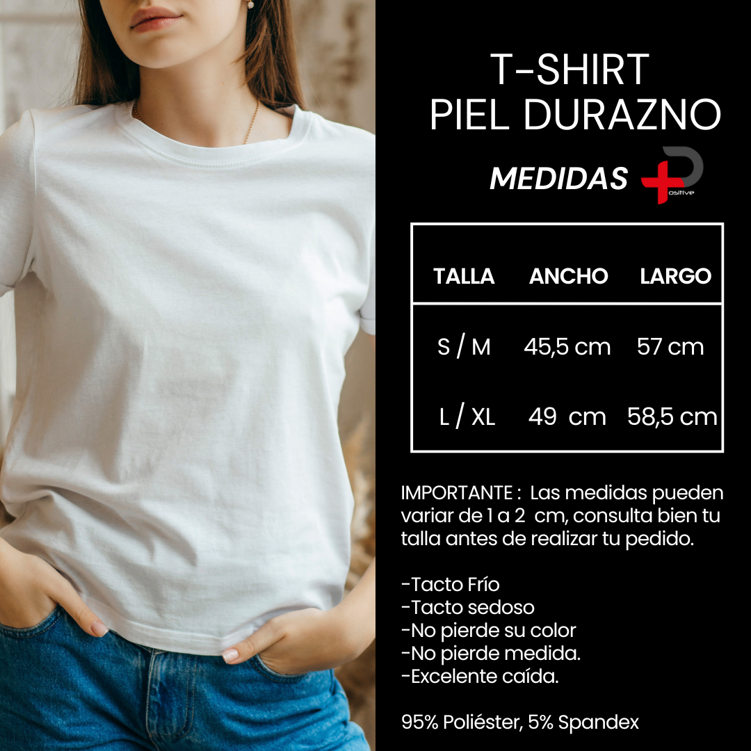 Camiseta básica estampada para mujer, mensaje, frase, positivo (BEAUTÉ)