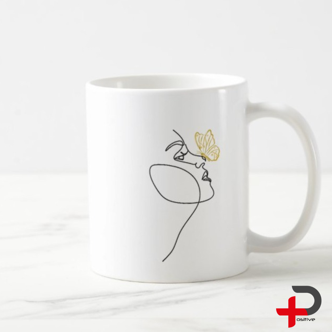 Mug Taza Pocillo Café con mensaje positivo, Regalo motivacional SÉ FELIZ NO ACEPTES MENOS