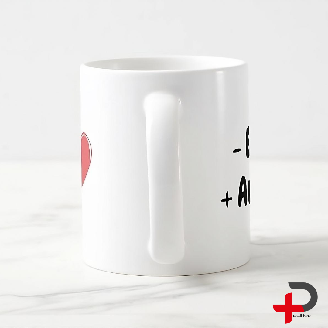 Mug Taza Pocillo Café con mensaje positivo, Regalo motivacional - Ego + Amor